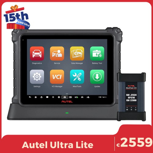 Original Autel MaxiCom Ultra Lite Intelligent Diagnostic Support Topology Mapping 2.0 & Guided Function, Programming & Coding,40+ Services