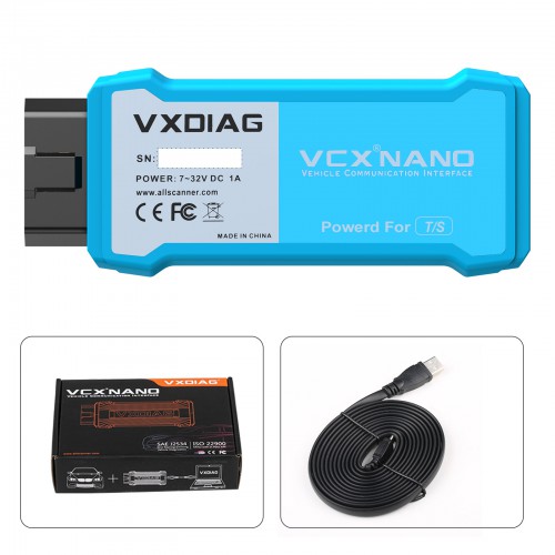 WIFI VXDIAG VCX NANO for TOYOTA Techstream Compatible with SAE J2534 WIN 7/WIN8/WIN10