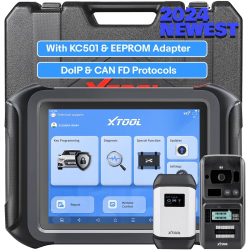 XTOOL X100 MAX Key Programmer 42+ Reset ECU Programming With KC501 All Key Lost Car Diagnostic Tool