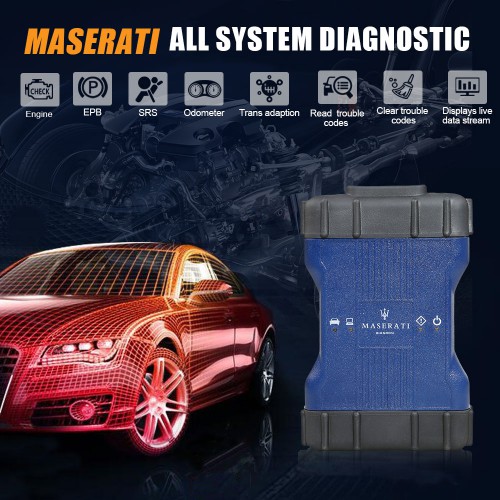 MDCVI Maserati Detector Programming Diagnosis with Maintenance Data Installed on Panasonic CF19 Ready to Use