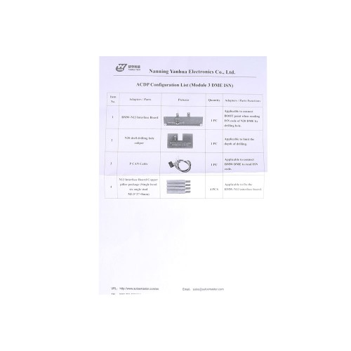 Yanhua Mini ACDP 2 Module 3 Read BMW DME ISN Code by OBD Module