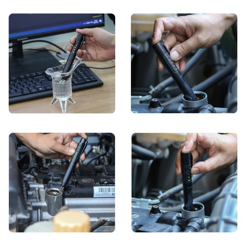 VXSCAN Brake Fluid VXSCAN Brake Fluid Tester Pen 5 LED Mini Indicator for Car Repairs Tools Automotive Diagnostic Testing Tool