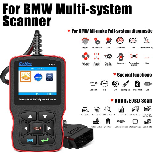 V7.3 New Creator C501 BMW & OBDII/EOBD Multi-System Scanner