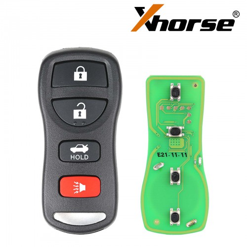 Xhorse XKNI00EN Universal Wired Remote Key 3+1/ 4 Buttons for Nissan Type for VVDI Key Tool Max 5pcs/lot