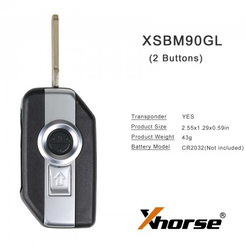 XHORSE XSBM90GL BMW Motorcycle Smart Card Key With Shell Without LOGO