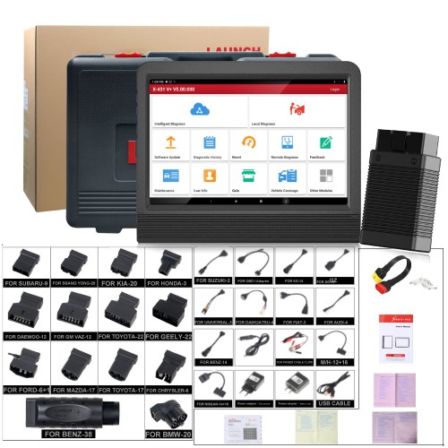 Original Launch X431 V+ 5.0 Full System Diagnostic Tool with Launch GIII X-PROG3 Immobilizer Programmer