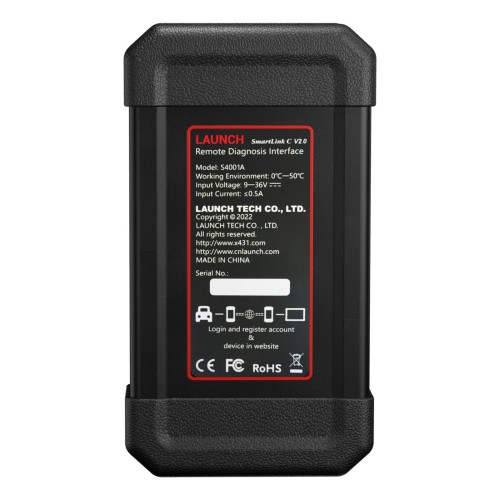 Launch X-431 SmartLink C 2.0 Heavy-duty Truck Module New HD3 Diagnostic Truck/Machinery/Commercial Vehicles work on X431 PRO3/ V+/PRO3S/PRO3S APEX
