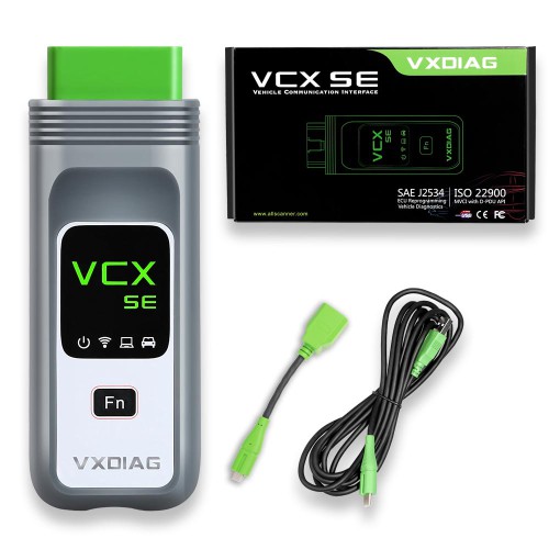 VXDIAG VCX SE for Renault OBD2 Diagnostic Tool with Clip Software V219 Supports WiFi