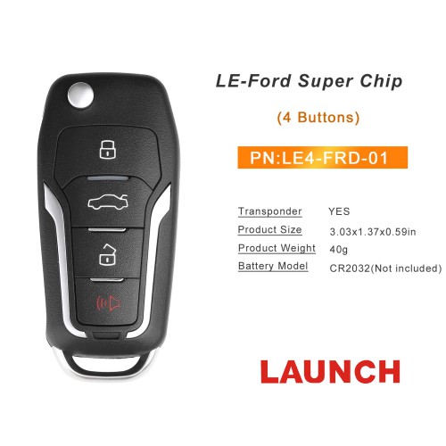 Launch LE-Ford Super Chip (Folding 4 Buttons) LE4-FRD-01 5pcs/lot