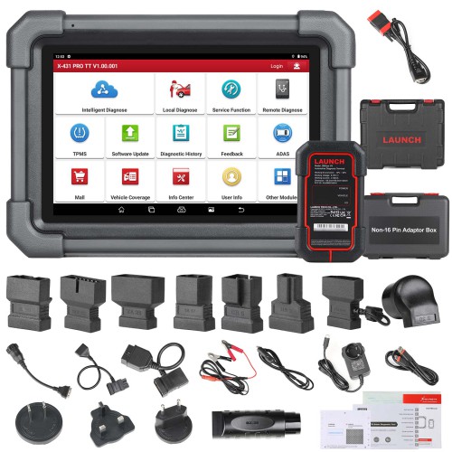2024 LAUNCH X431 Pro TT V5.0 Bidirectional Scan Tool with Newly Released DBSCar VII Connector, 37+ Reset for All Cars, ECU Coding