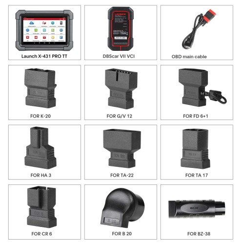 2024 LAUNCH X431 Pro TT V5.0 Bidirectional Scan Tool with Newly Released DBSCar VII Connector, 37+ Reset for All Cars, ECU Coding