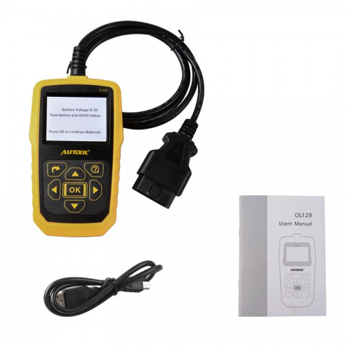 AUTOOL OL129 Battery Monitor and OBD/EOBD Code Reader Auto Engine Diagnostic Tool