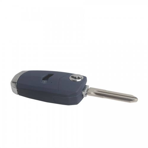 Flip Remote Key Shell 1 Button Blue Color Internal Slotting for Fiat 5pcs/lot
