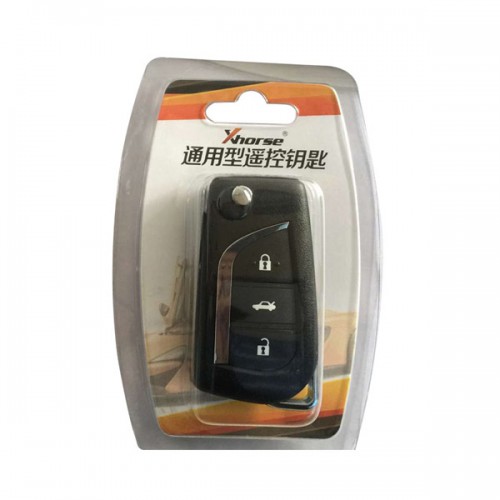 [UK/EU Ship]XHORSE VVDI2 XNTO00EN Toyota Type Wireless Universal Remote Key 3 Buttons English 5Pcs