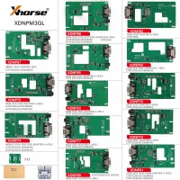 [In Stock] Xhorse MQB48 No Disassembly No Soldering 13 Full Set Adapter XDNPM3GL Work With Mini PROG/ VVDI PROG/ Key Tool Plus