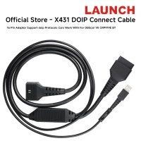 Launch X431 DoIP Cable 16Pin for DBScar 7 DBScar VII Diagnostic Scanner CRP919X BT/ CRP919E BT/ Pro3 APEX/ ProS V5.0/ X431 PRO3 ACE