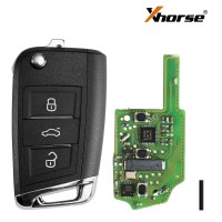 Xhorse XSMQB1EN VW MQB Smart Proximity Remote Key 3 Buttons for VVDI2 VVDI Key Tool (English Version) 5pcs/lot