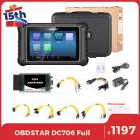 [Full Configuration] OBDSTAR DC706 Car and Motorcycle ECU TCM BCM Programmer Cloning Tool by OBD Bench Boot PK I/O Terminal