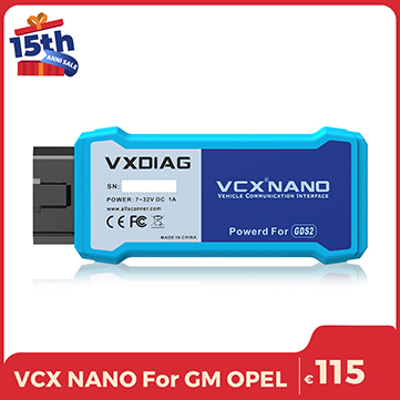 VXDIAG VCX NANO For GM/OPEL GDS2 Diagnostic Tool WIFI XP/WIN 7/WIN8/WIN10
