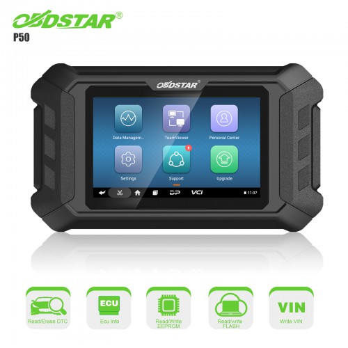 OBDSTAR P50 Airbag Reset Intelligent Tool Cover 86 brands and Over 11600+ ECU Part No. by OBD/ BENCH Support Battery Reset for Audi Volvo by BENCH