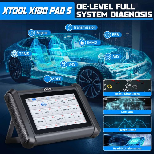 2024 Newest XTOOL X100 PADS Key Programmer with Built-in CAN FD DOIP Supports 23 Service Functions Replace X100 PAD 2