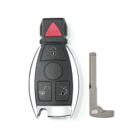 Smart Key Shell 4 Button with the Plastic for Mercedes Benz Assembling with VVDI BE Key Perfectly 5pcs/lot