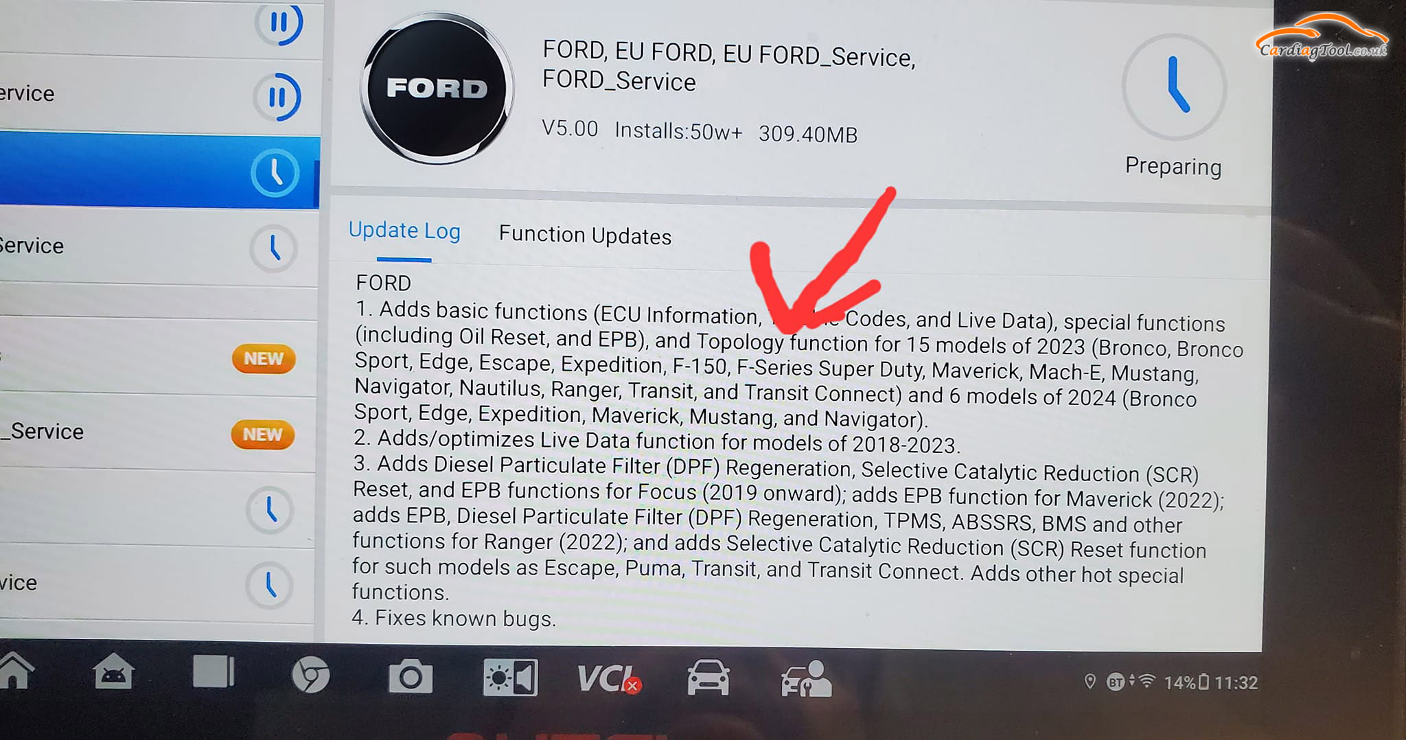ford update