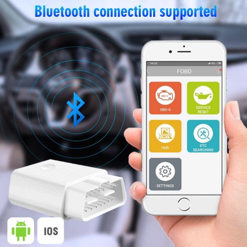 FCAR FVAG Bluetooth OBD2 Scanner Full System Diagnostic Tool Full Function OBD2 Code Reader for Android & IOS Phone