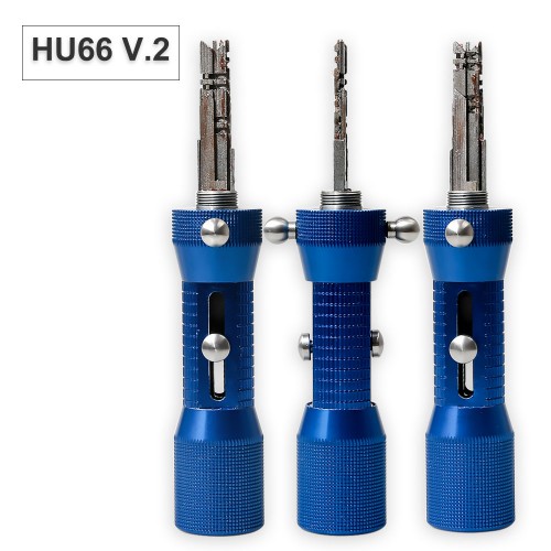 2 in 1 HU66 Professional Locksmith Tool for Audi VW HU66 Lock Pick and Decoder Quick Open Tool
