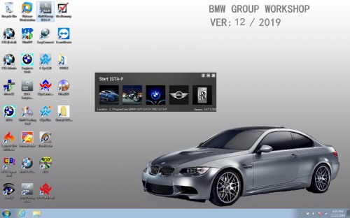 V2019.12 BMW ICOM Latest Software SSD ISTA 4.20.31 ISTA-P 3.67.0.000 with Engineers Programming Windows 7 System