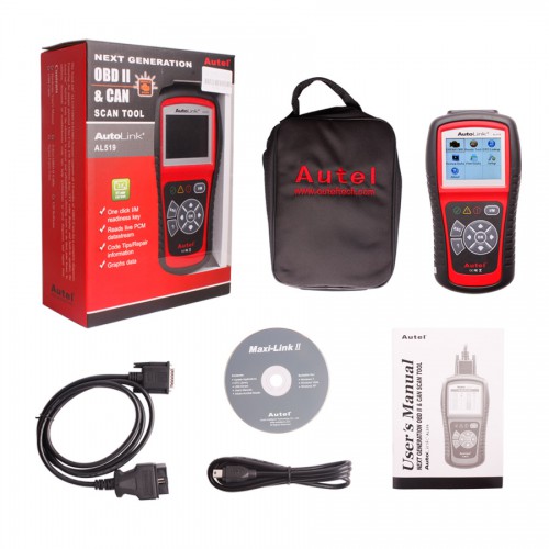 Original Autel AutoLink AL519 Diagnostic Tool ML519 OBD2 CAN Code Reader Scanner Check Engine