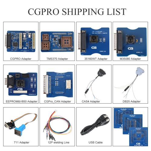 [EU/UK Ship] CGDI CG Pro 9S12 Freescale Programmer Full Version Including All adapters including New CAS4 DB25 and TMS370 Adapter