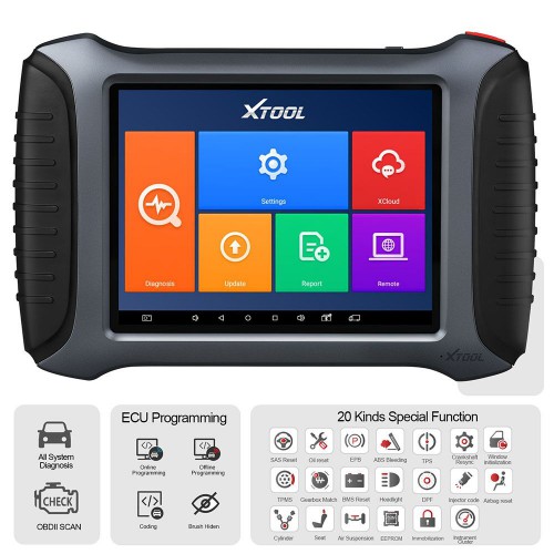 [UK/EU Ship] XTOOL A80 Pro Scanner with XVCI Automotive OBD2 Diagnostic Tool With ECU Coding/Programmer OBD2 Scanner Two Years Free Update Online