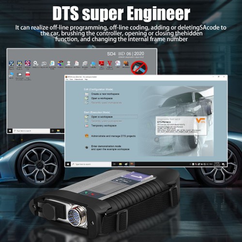 2022.3V New SD C4 Plus MB SD Connect Compact 4 Star Diagnosis Scanner with HDD Software Supports DoIP Protocol