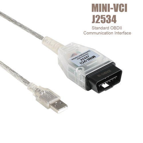 MINI VCI J2534 Single Cable Supports Toyota TIS Techstream v16.20.023 Diagnostic Software