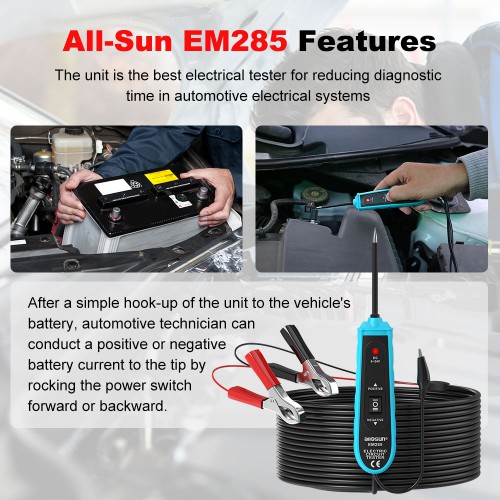 [UK/EU Ship] All-Sun EM285 Power Probe Car Electric Circuit Tester Automotive Tools 6-24V DC