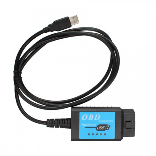 USB ELM327 V1.4 Plastic OBDII EOBD CANBUS Scanner with FT232RL Chip