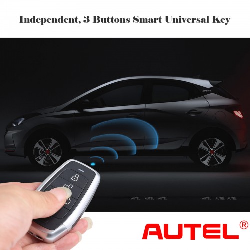 AUTEL IKEYAT003BL AUTEL  Independent, 3 Buttons Smart Universal Key