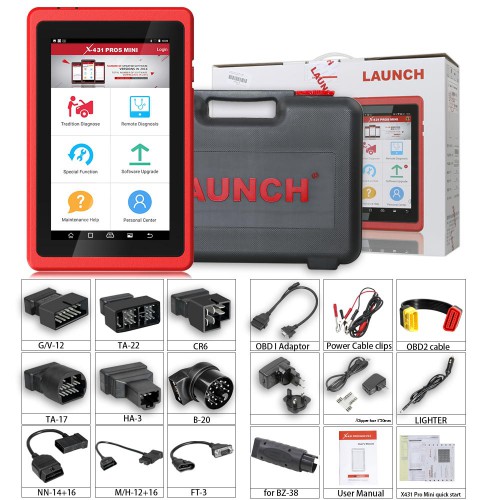 [EU/UK Ship No Tax] Launch X431 ProS Mini 3.0 Android Pad Multi-system Multi-brand Diagnostic & Service Tool Two Years Free Update