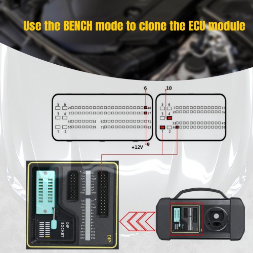 Launch X431 MCU3 Adapter Board Kit Work with GIII X-PROG3 Support All Key Lost for Mercedes-Benz
