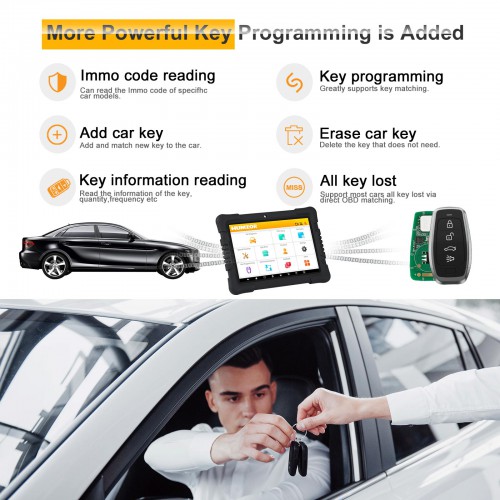 Humzor NexzDAS Pro Bluetooth 9.6inch Tablet Full System Auto Diagnostic Tool Professional OBD2 Scanner