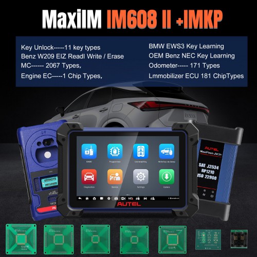 Original Autel MaxiIM IM608 II (IM608 PRO II) All-in-one Key Programmer& Diagnoostic Tool without IP Limitation EU&UK Version