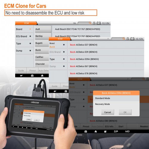 OBDSTAR DC706 ECM TCM BCM Cloning Programming Tool for Car and Motorcycle by OBD or Bench