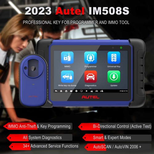2024 Autel MaxiIM IM508S Advanced Key Programming Tool Automotive IMMO Program Scanner with All System Diagnostic