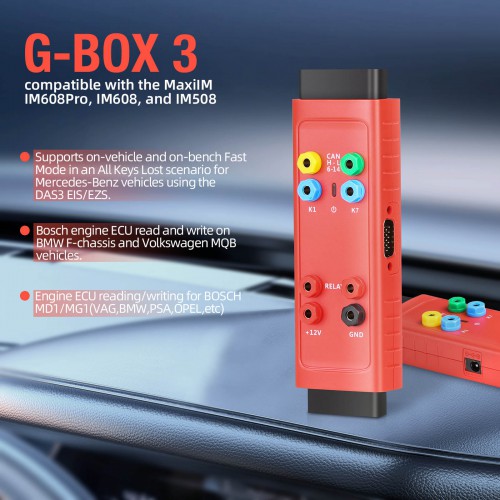2024 Autel G-BOX3 Key Programming Adapter for Mercedes Benz for Autel MAXIIM IM608 II, IM608, IM608PRO and IM508