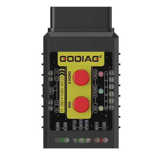 Godiag GT108 B Configuration Super OBDI-OBDII Universal Conversion Adapter For Trucks, Tractors, Mining Vehicles, Generators, Boats