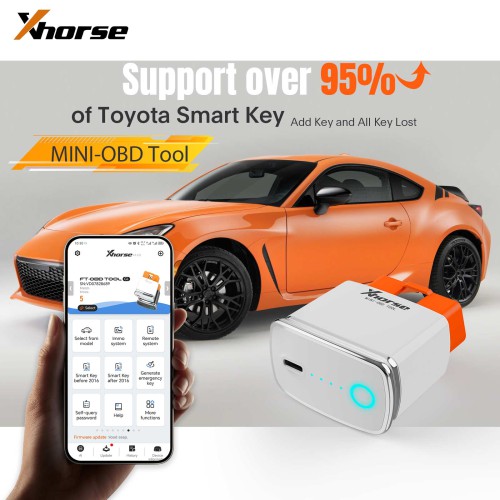 Xhorse XDMOT0GL Toyota MINI OBD Tool Add Key & All Key Lost OBD Programming