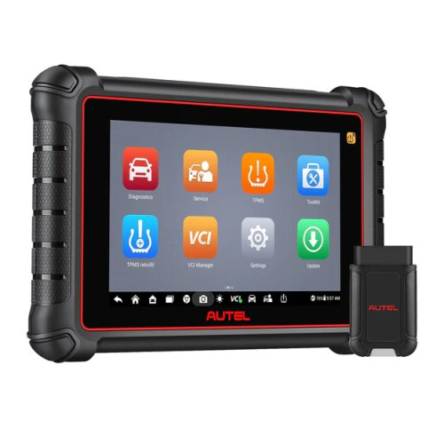 2024 AUTEL MaxiCOM MK900TS OE-level System Coverage Support DoIP & CAN FD, Full TPMS & Bidirectional Tool, Active Test, 40+ Services