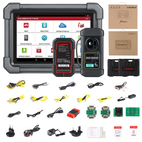 LAUNCH X431 IMMO ELITE Key Programmer Car Immobilizer Programming Tools OBD OBD2 All System Diagnostic Scanner 39 Reset With X-PROG 3