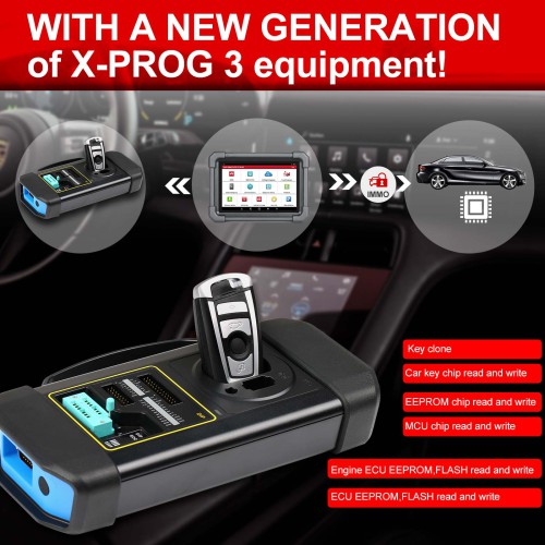 LAUNCH X431 IMMO ELITE Key Programmer Car Immobilizer Programming Tools OBD OBD2 All System Diagnostic Scanner 39 Reset With X-PROG 3